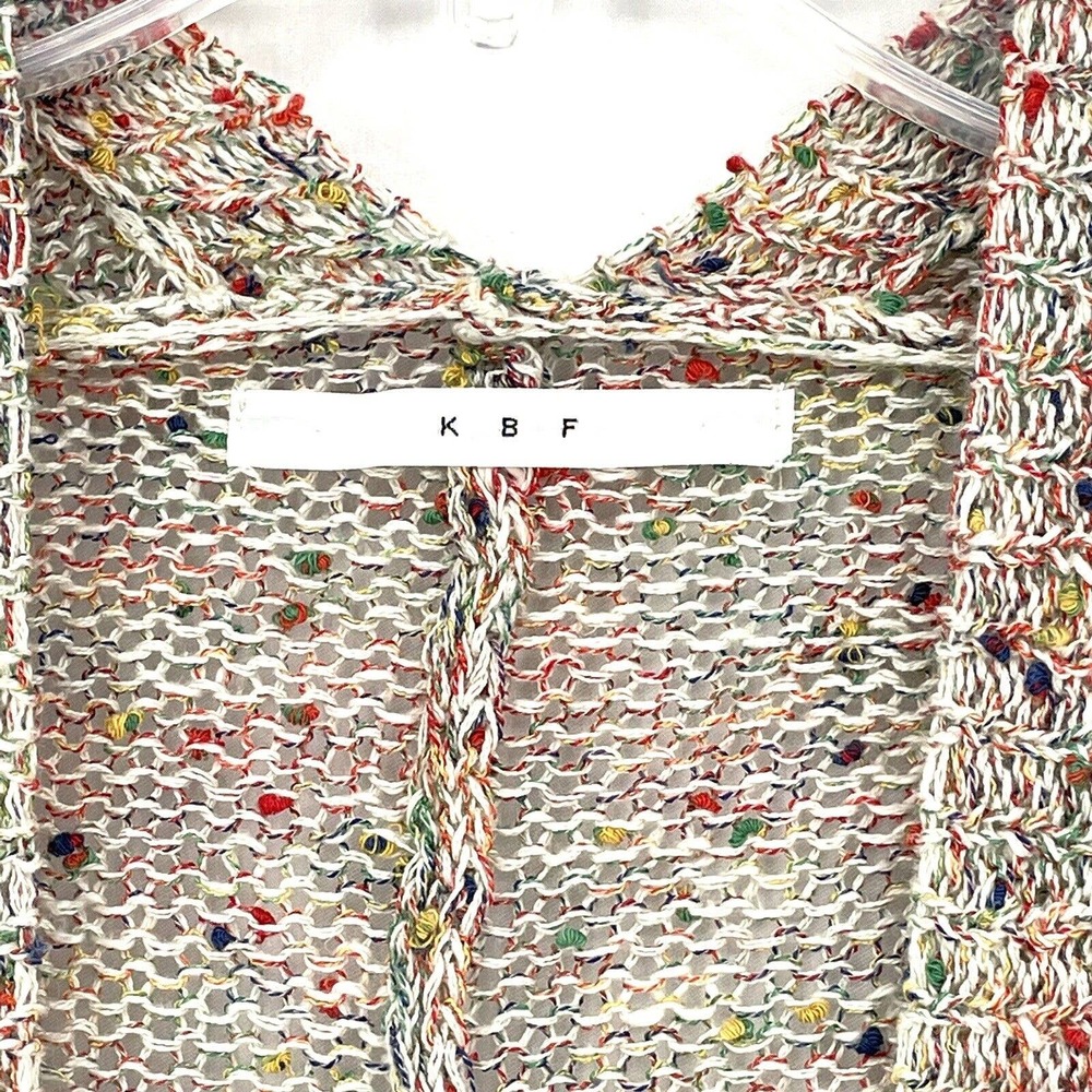 KBF Urban Research One Piece A-Line Long Sleeve Multi Color Cardigan Sweater - Picture 3 of 7
